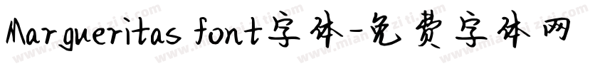 Margueritas font字体字体转换